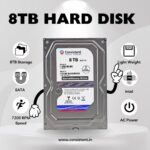 Consistent 8TB SATA 3.5 Inch Internal Hard Drive - Image 2
